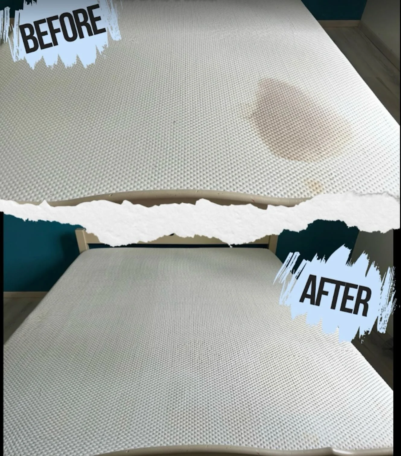 Nettoyage matelas avant après Bergerac